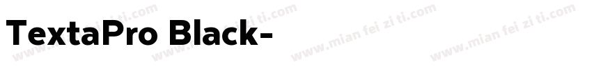 TextaPro Black字体转换